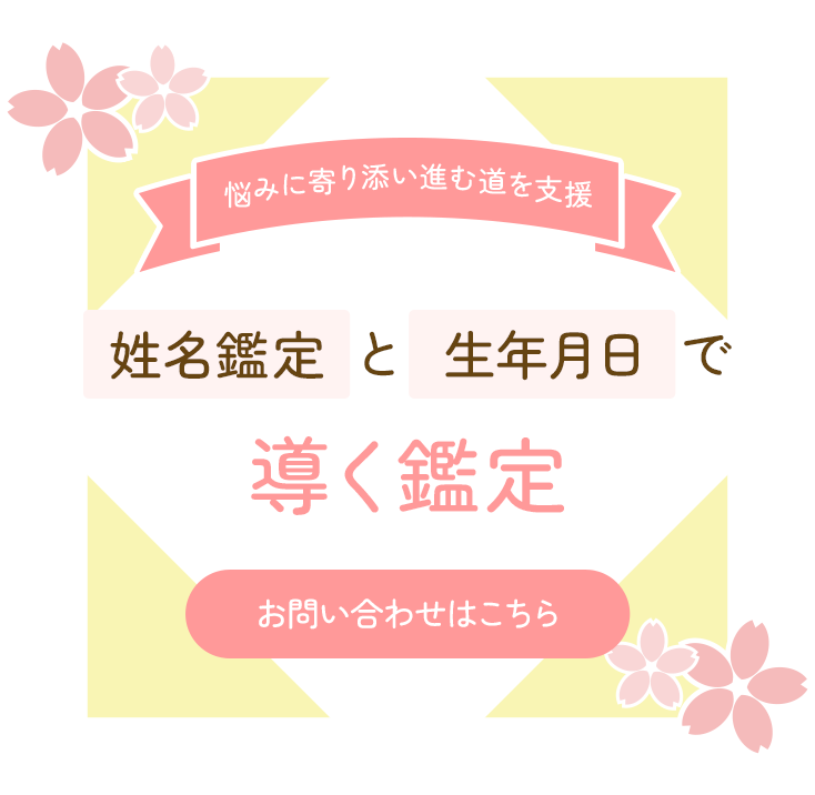 姓名と生年月日で導く鑑定